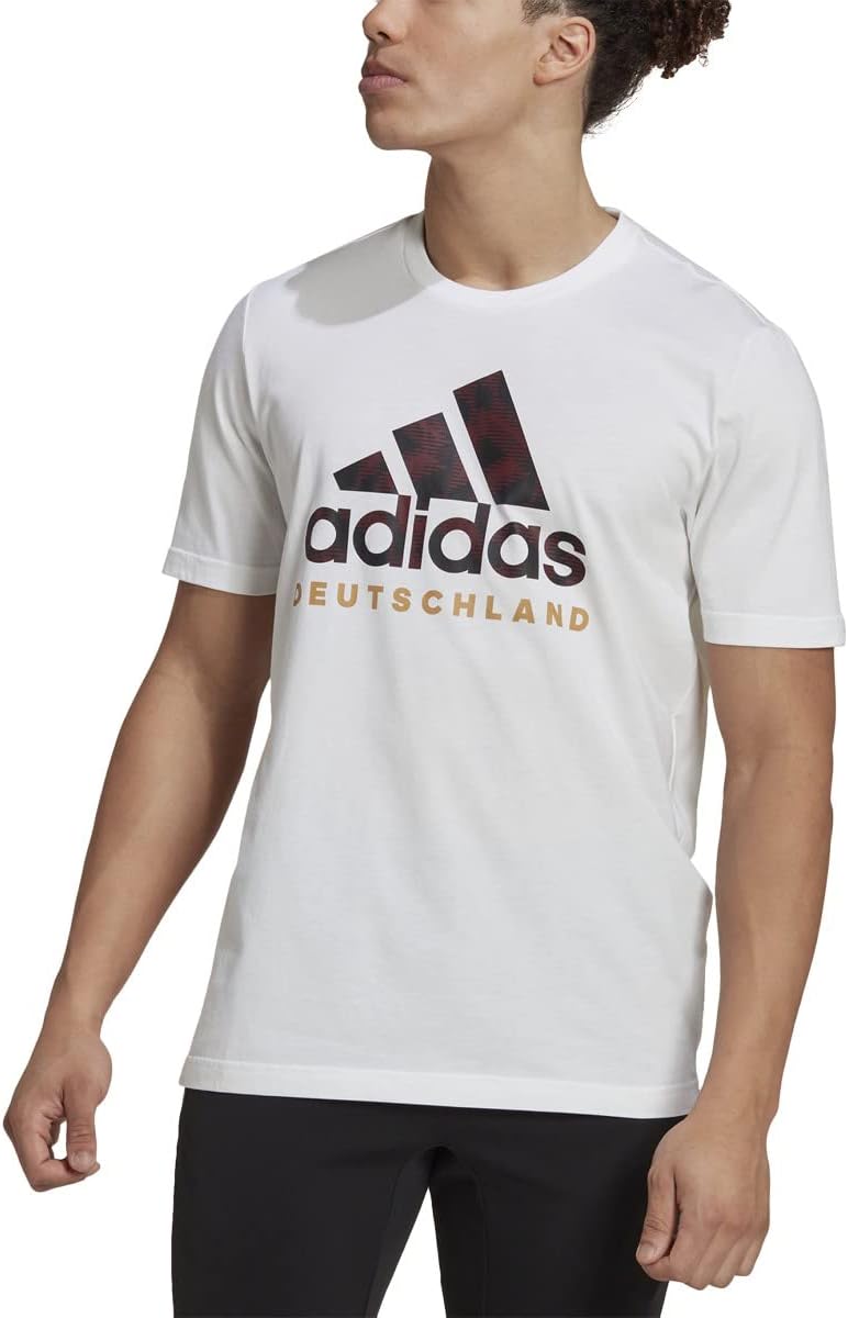 Adidas 2022-23 Germany DNA Graphic Tee - White-Black