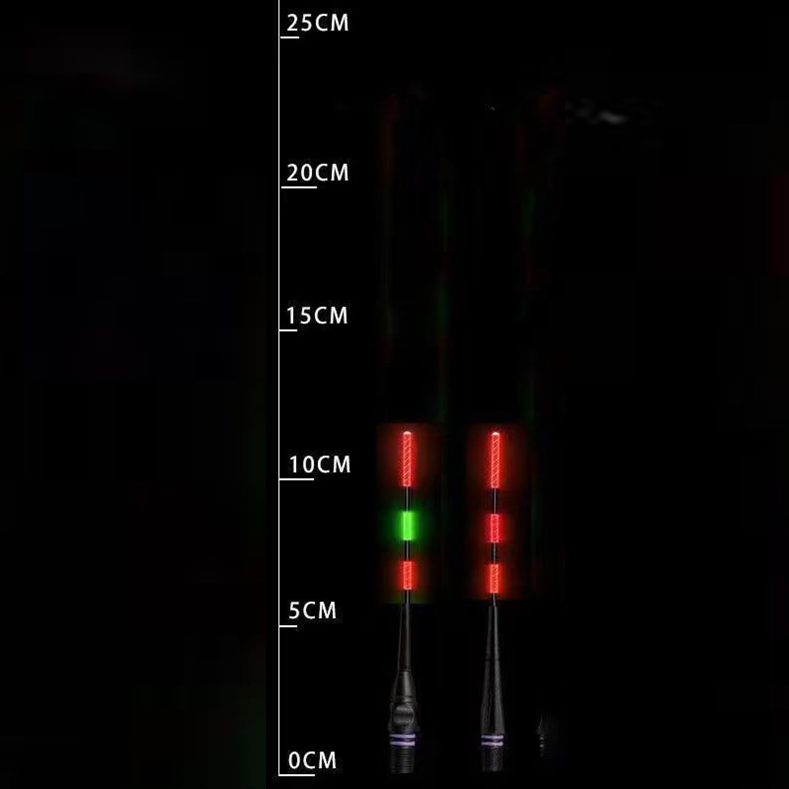 LED Angelposen Mit Farbwechsel - 3 Stück Set Für Nachtfischen Mit Ladegerät
