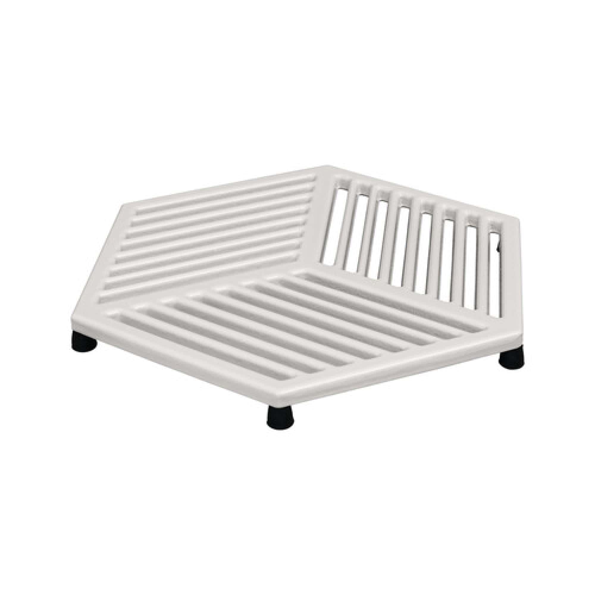 Denby - Natural Canvas White Cast Iron Trivet Stand For Kitchen Worktop - 24.5cm Premium Enamelled - Non-Slip & Heatproof For Hot Pans, Serving Dishes - Dishwasher & Oven Safe - PFAS free