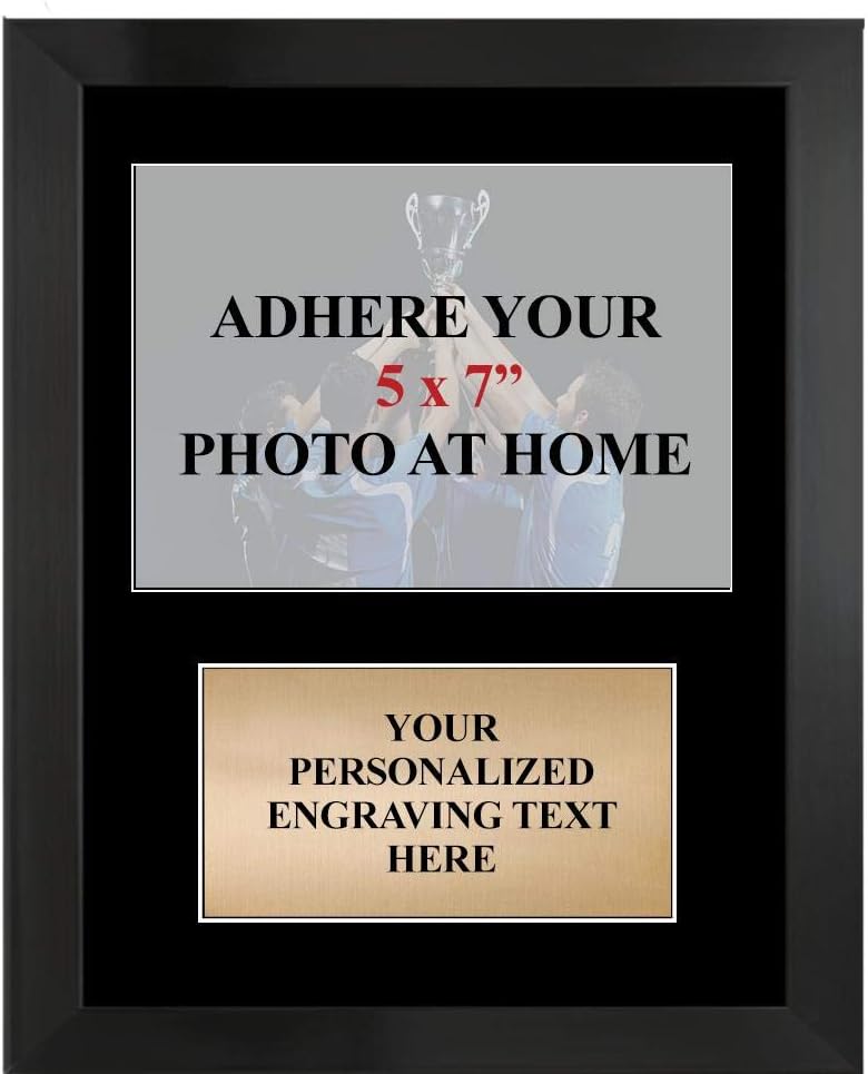 Crown Awards Photo Frame Plaque, 11x14 Black and Black Photo Frame Plaque