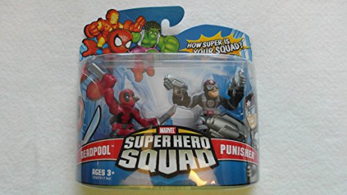 Marvel Superhero Squad Hasbro Series 6 Mini 3 Inch Figure 2-Pack Punisher & Deadpool