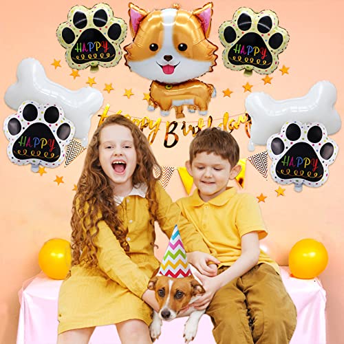 8Pcs Dog Balloons - Corgi Balloon Husky Balloons Puppy Balloon Pet Dogs Birthday Party Supplies For Dog Animal Kids Birthday Party Decorations #TOP5