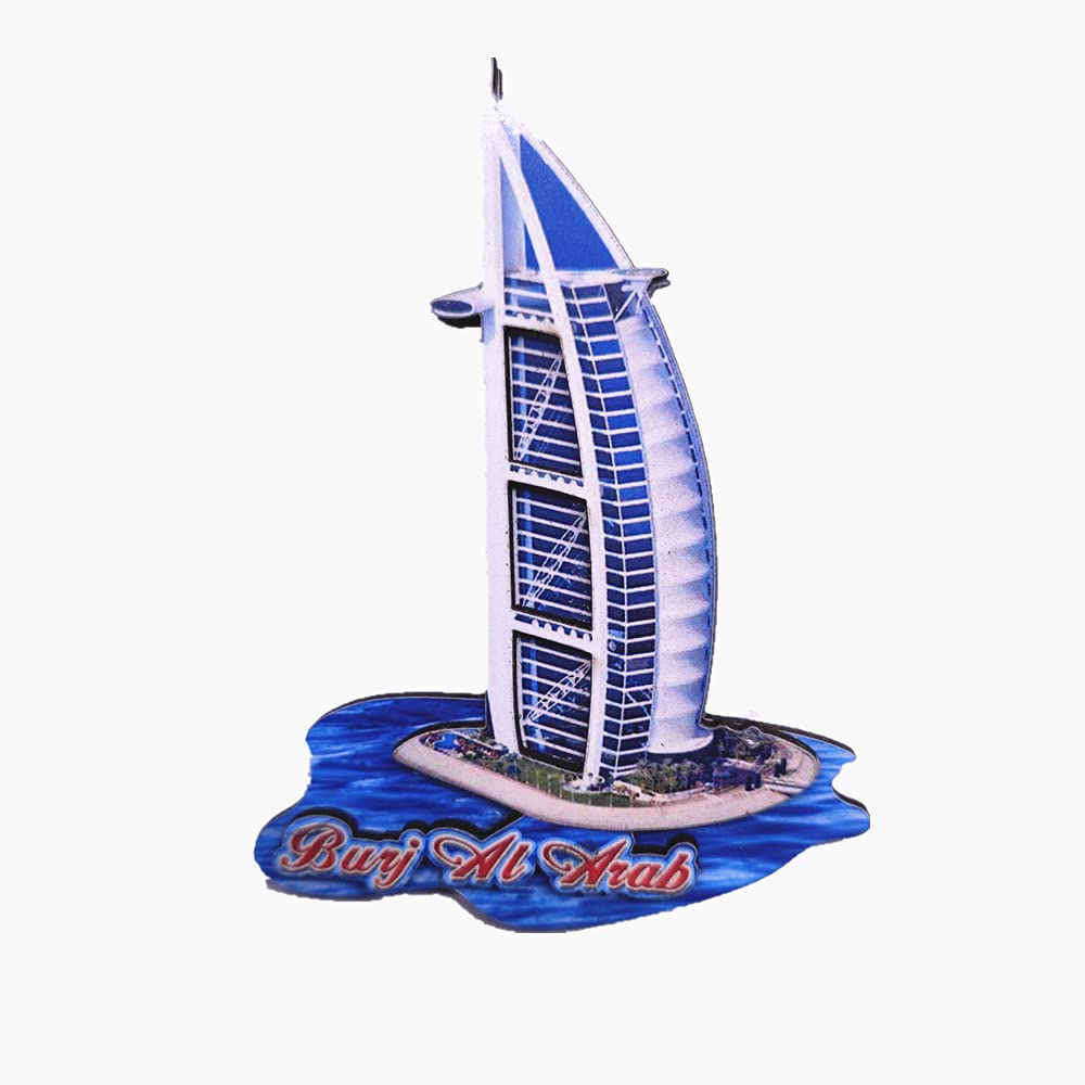3D Burj Al Arab Dubai United Arab Emirates Fridge Magnet Travel Souvenir Gift Wood Craft Collection