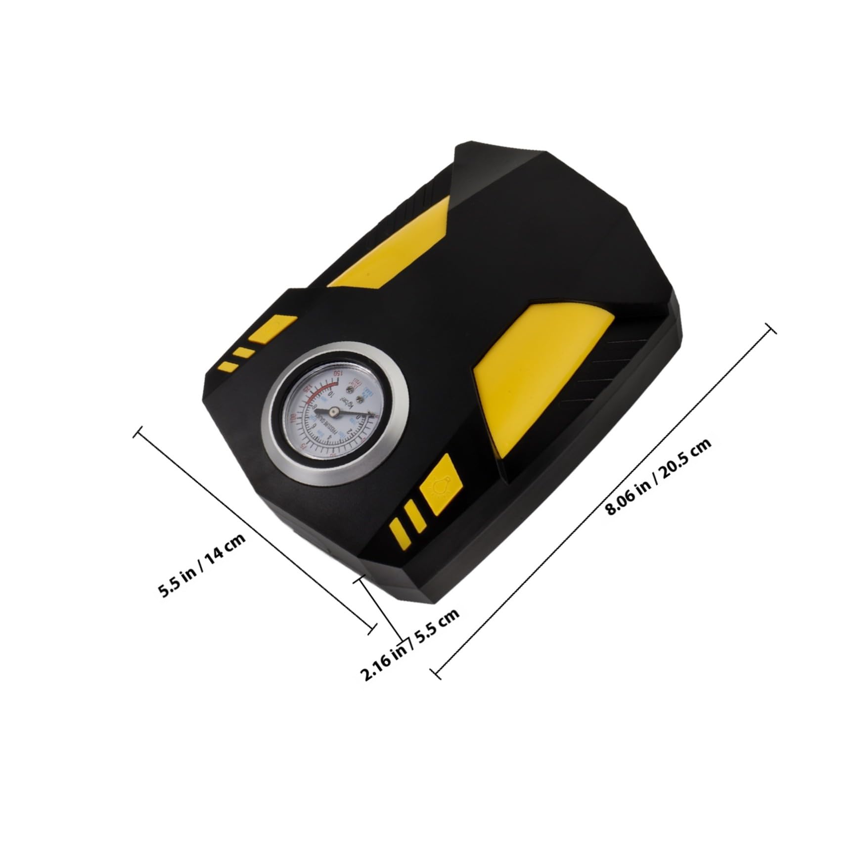 iplusmile Compressore d'Aria Portatile Ampia Gamma per ABS Display Digitale Intelligente Pompa per Pneumatici Regolabile per Palloni e Veicoli
