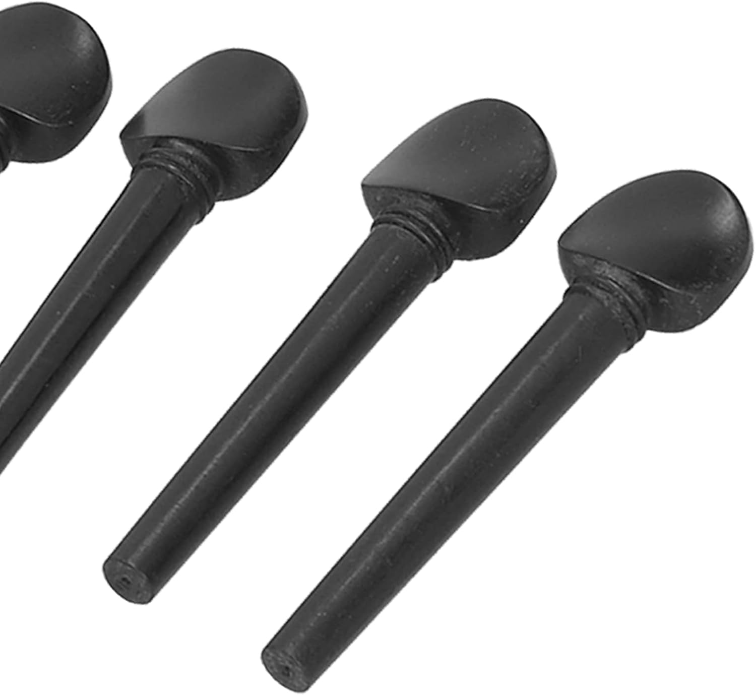 Oud Ebony Pegs, 12Pcs 8.7cm Wooden Tuning Replacement Ebony Pegs with Fisheye for Oud