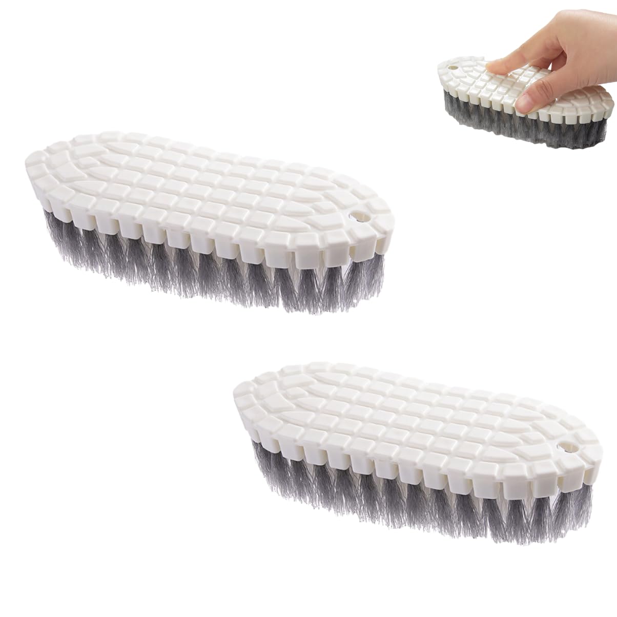 2PCS Flexible Cleaning Brush, Bendable Scrub Bush Multiple Scrubbing Brush Soft Bristle Sink Cleaning Brush for Tubs Sink Tile