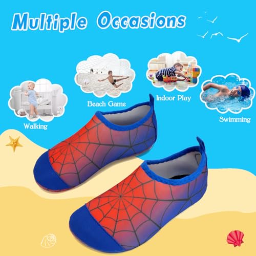 Image of WateLves Kids Water Shoes Toddler Girls Boys Barefoot Non-Slip Quick Dry Aqua Socks for Beach Swim Walking