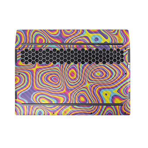 Image of MightySkins Carbon Fiber Skin Compatible with Alienware M17 R5 (2022) Full Wrap Kit - Gobstopper | Protective, Durable Textured Carbon Fiber Finish | Easy to Apply & Change Styles | Made in The USA