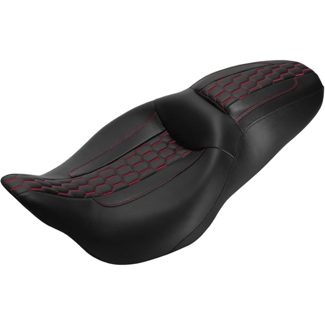 Asiento conductor pasajero sin dolores de espalda para Road King 7
