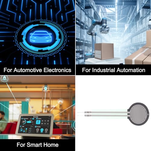 QUARKZMAN Dünnschicht-Drucksensor, FSR402B 100g-10Kg Kraftsensoren-Stress-Test-Sensorpad für Smart Home, Instrumente, 2er Pack