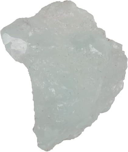 GEMHUB Cristal de aguamarina natural de 70.3 quilates para vasos, cabbing, rocas de fuente, decoración, pulido, curación de cristal