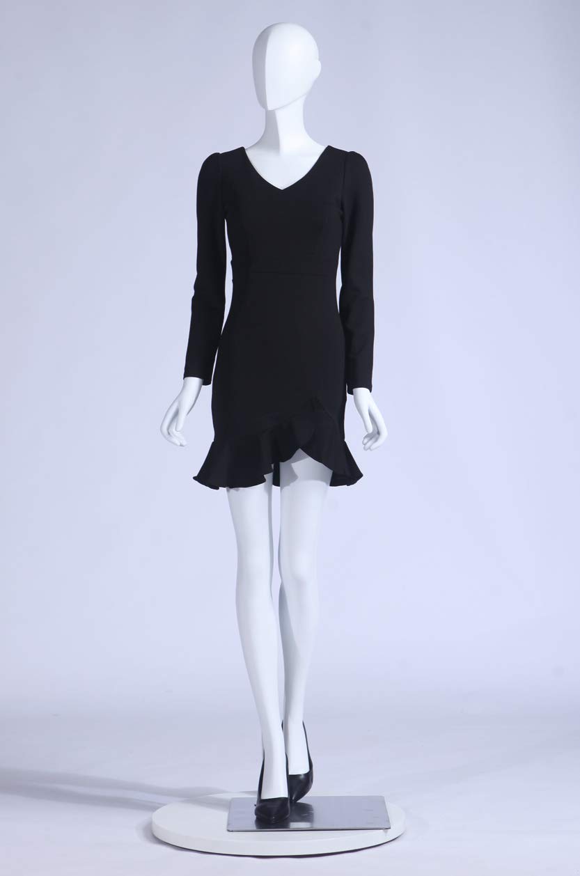 S-12 Donna Femminile Manichino Testa Astratta Nuovo Maschio Femmina Eurotondisplay bella astratta Bianco Opaco verniciato (S-12 Donna Femmina)