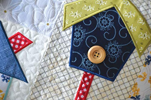 Kimberbell Bench Pillow: Home Sweet Home Machine Embroidery Design Cd, Completed Size: 16 X 38”, Includes: 9 Files + Svg, Step-By-Step Instructions For Beginners To Advanced, 5 X 7” Hoop Size #TOP7