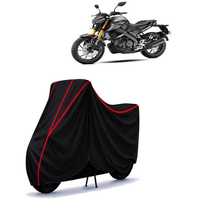 Image of MT Water Resistant Bike Cover for All Motorcycles & Scooters | Heavy Duty Premium Taffeta Fabric | UV Protection, Dustproof, Scratchproof | All Weather Two Wheeler Body Cover with Elastic Bottom