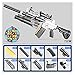 chenchen M416 AK47. Schiuma Freccette Manuale Giocattolo Air Armi Modello Airsoft Blaster Giocattolo Compatibile con CS. Gioco di tiro Regali dei Ragazzi (Color : M416-top)