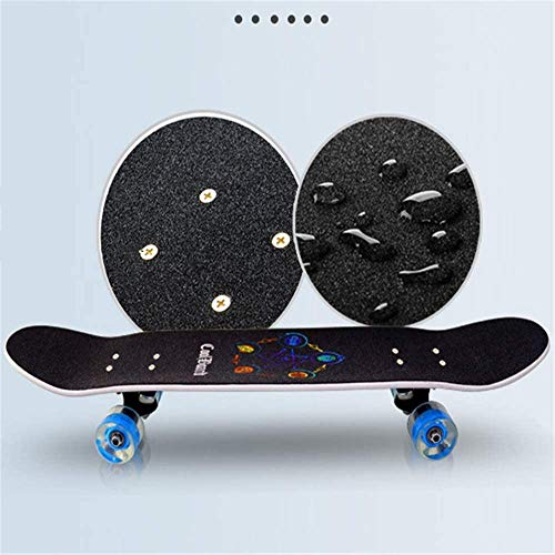 Wsjyp Retro Maple Wood Skateboard,Complete Skate Board 31X7.8 Inch, Trick Skateboards Cruiser Beginners Longboard Adult Boys Girls,Purple #TOP7