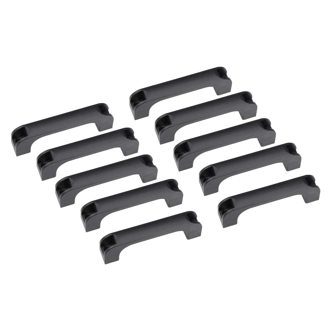 sourcing map Tirador Asa de plástico de Centros de agujero de 120mm para Equipaje de equipo mecánico 10 unidades