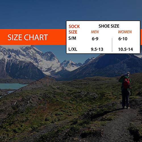 Hiking Outdoor Socks, Prints –Comfortable Moisture Wicking Outdoor Merino Pack4