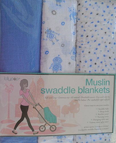 lollypop muslin swaddle blankets