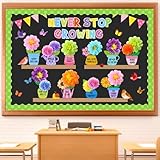 Moinchore 73 Pcs Flower Bulletin Board Decoration Set with 3D Paper...