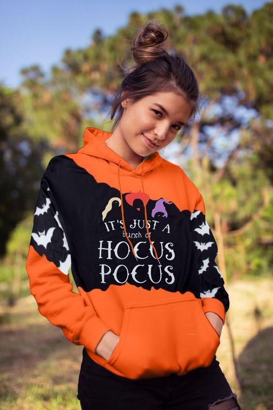 Halloween Sweatshirts for Women Halloween Graphic Long Sleeve Shirt Half Zipper Lapel Casual Pullover Top - Image 3