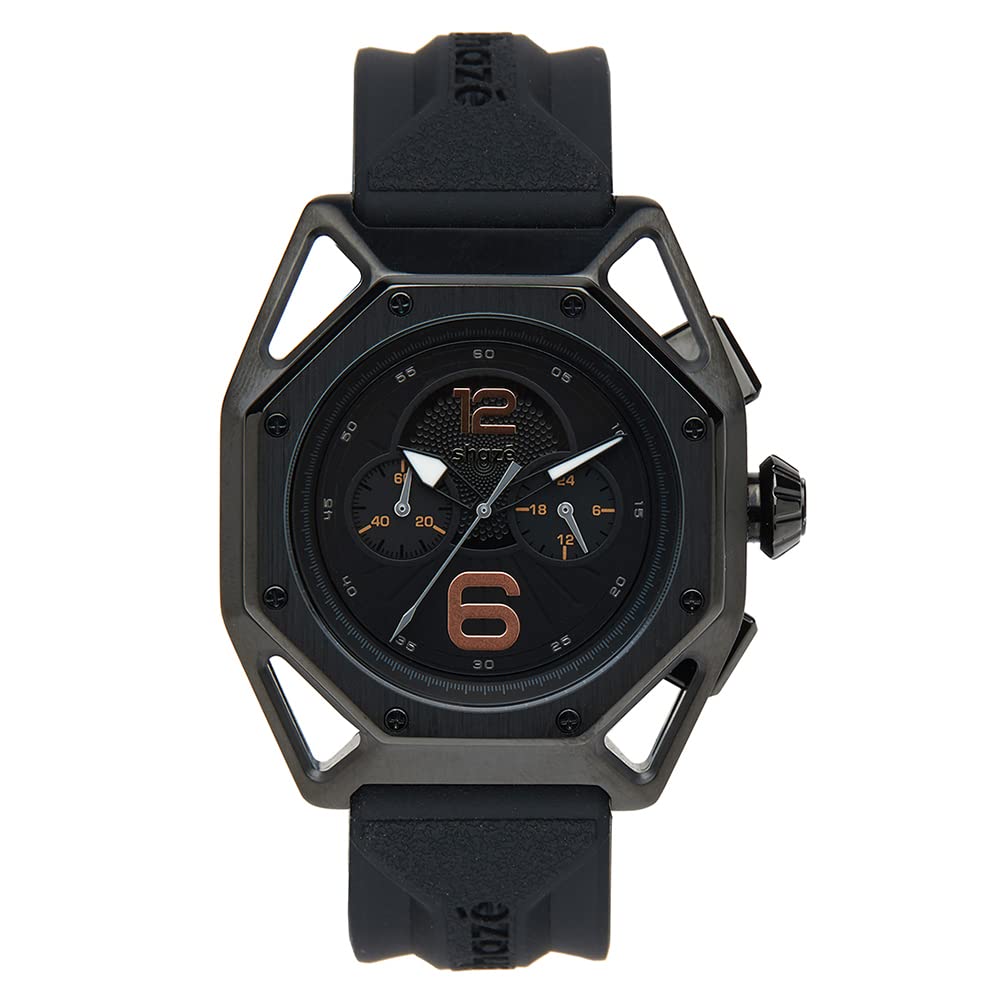 Shaze Aero Party Men | Mens Watch | Water Resistant | Mineral Glass | Watch | Color - Black (B0C6GX5J2F) Amazon Price History, Amazon Price Tracker