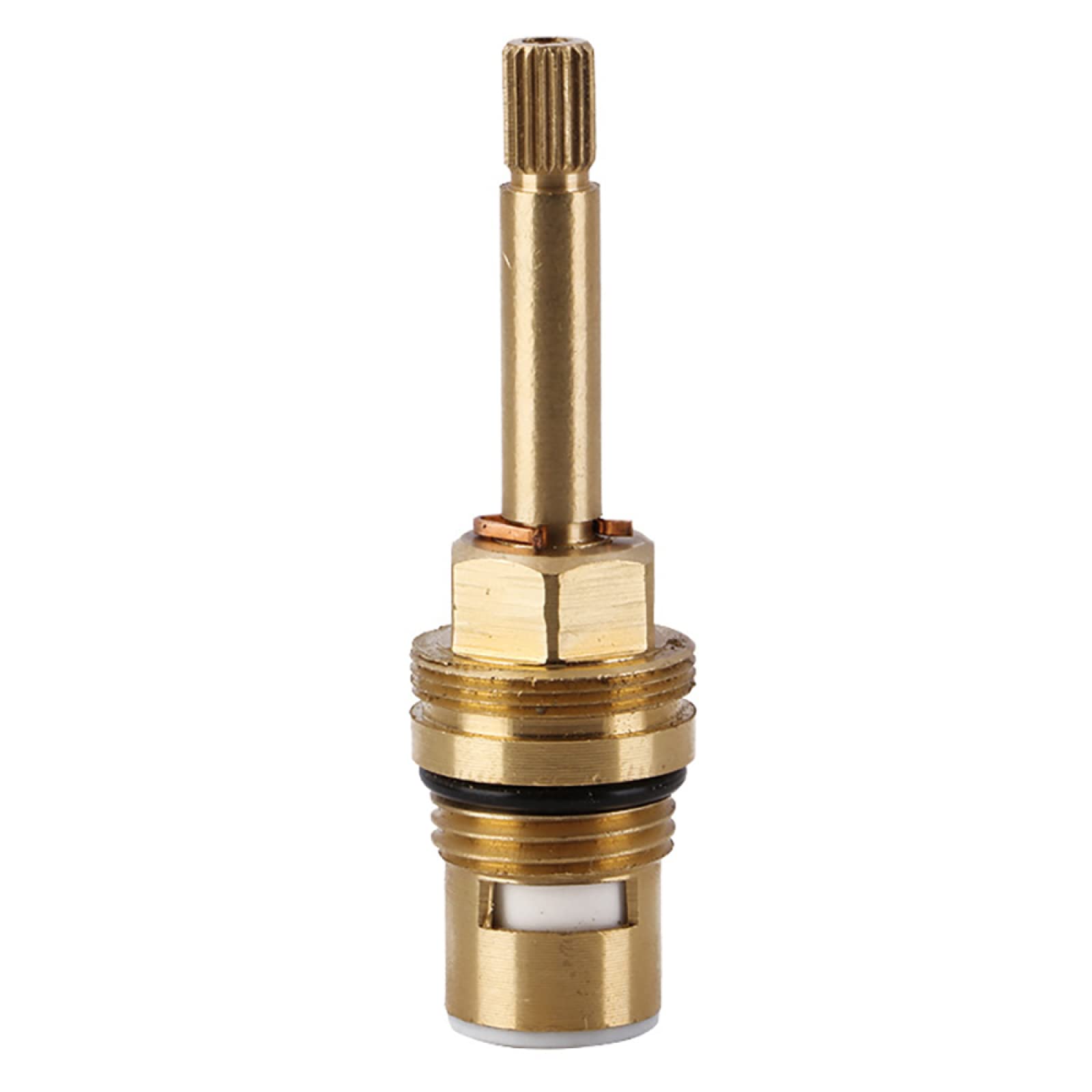 Ykmyxz One Color Tap Cartridge， Brass Ceramic Stem Disc Cartridge Faucet Valve Quarter Inserts Gland Turn 1/2" For Bathroom Kitchen Tap