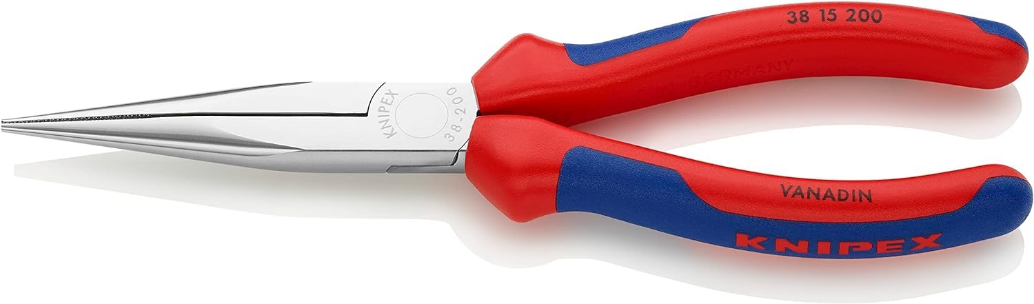 KNIPEX Alicate para mecánicos cromado con mangos multicomponente 200 mm, 38 15 200