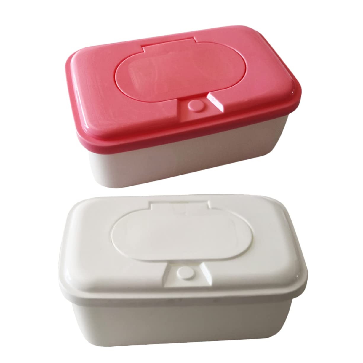 Cabilock 2pcs Wipe Box Baby Wipes Dispenser Container Baby Travel Wipes Wipe Container Lightweight Wipes Pouch Tissue Holder Carry Tissue Box Wipe Cloth Suitcase Bracket