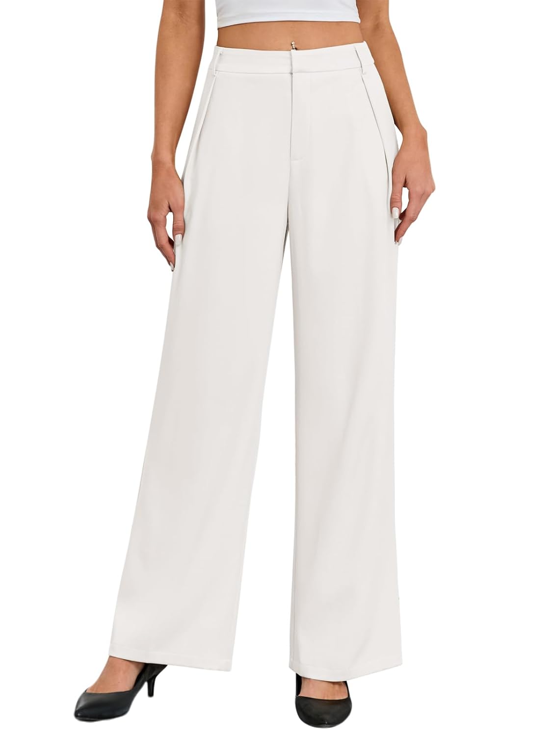 Gracyoga Womens Work Pants Long Straight Office Pants Business Casual Lounge Slacks High Waisted Formal Dress Pants 2025