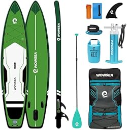 WOWSEA Flyfish F2 SUP サップ アップパドルボード サップボード 12'(365cm)×32"(81.5cm)×6"(15cm) グリーン パドルボード | レーシング & 旅行iSUP | グリーン