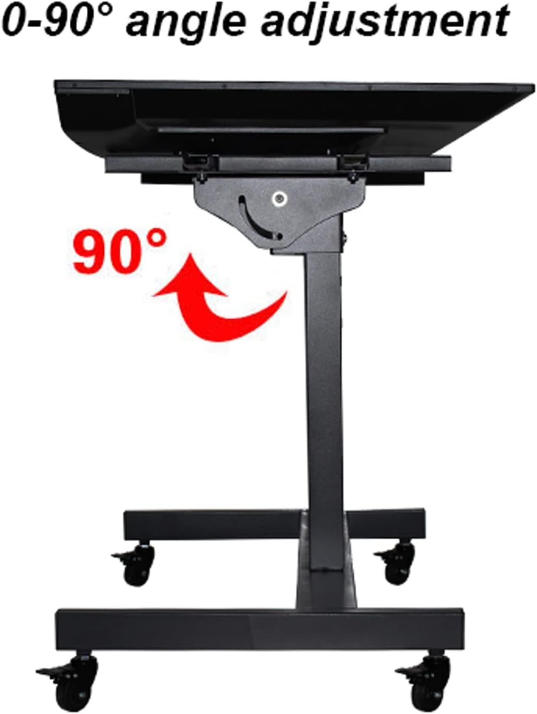 Braccio per Monitor, Supporto TV, Supporto TV con Ruote, Carrello TV Mobile su Ruote per Schermi Piatti/Curvi da 32 A 70 Pollici, TV per Casa E Ufficio, Portatile