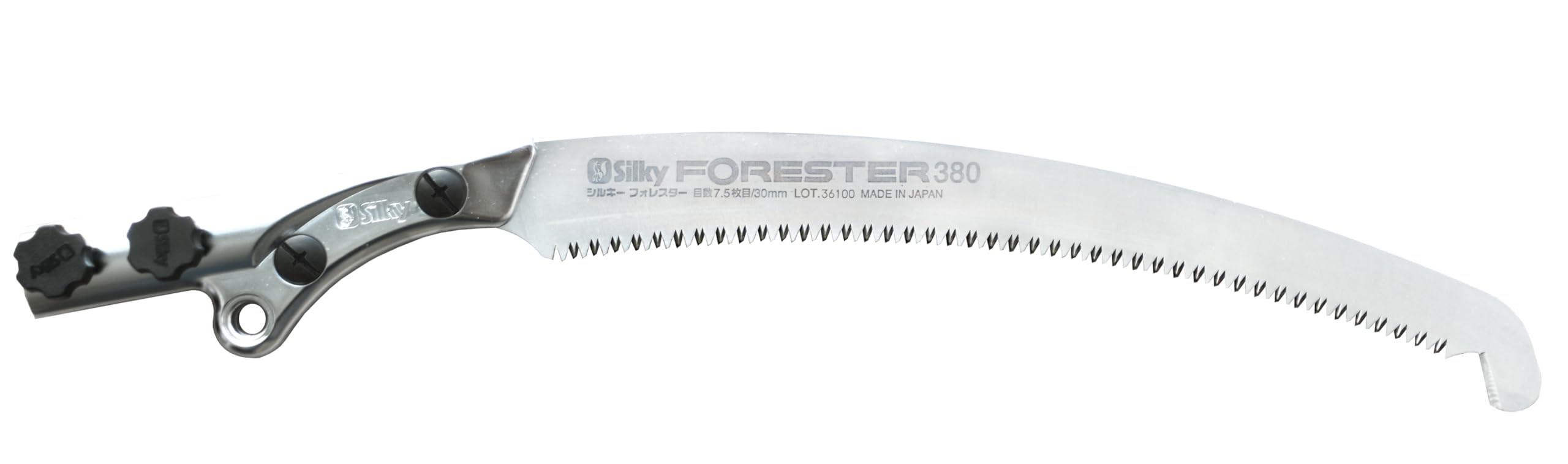 SILKY Forester 4500 Segatrice telescopica in 3 pezzi 2,2–4,5 m | Lama da traino 380 mm 7,5 Z/30 mm Mirai-Me | Asta ovale in alluminio, doppio bloccaggio, Punta a falce, compatta 2,2 m | Hook opzionale