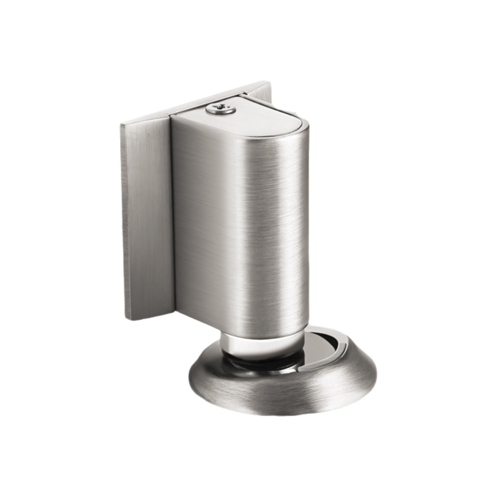 Tertioi Silver Strong Door Stop Alloy Hidden Holder Floor Mount Door Stopper Wall Protector Home Alloy Hidden Stop