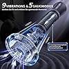 Gobeken Elektrischer Sex Spielzeug für die Männer Masturbieren für Männer mit 9 Feder Vibration & 5 Vakuum Saugen APP, Ei Masturbator Blowjob Taschenmuschi Penispumpe Vibratorensets Sex Toys 2 Liner #2