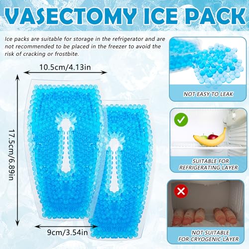 Janmercy 2 Pcs Vasectomy Underwear with 2 Custom Fit Ice Packs for Testicular Support and Pain Relief Vasectomy Support Snug Briefs Gift for Men Multicolored3