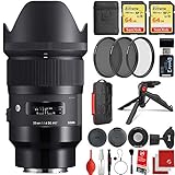 Sigma Art Lens Series - Das Sigma 35mm f/1.4 DG HSM Objektiv ist ein hochmodernes Objektiv für Full-Frame-Kameras, kann aber auch mit APS-C Sensoren verwendet werden. Der HSM sorgt für leise, hohe Geschwindigkeit, genaue Autofokussierung, während das schwebende Fokussiersystem eine überlegene optische Leistung mit Motiven aus einer engeren Aufnahmedistanz ermöglicht. Dieses Objektiv ist kompatibel mit dem optionalen Sigma USB-Dock zur Feinabstimmung verschiedener Linseneigenschaften und Aktualisierung der Firmware.