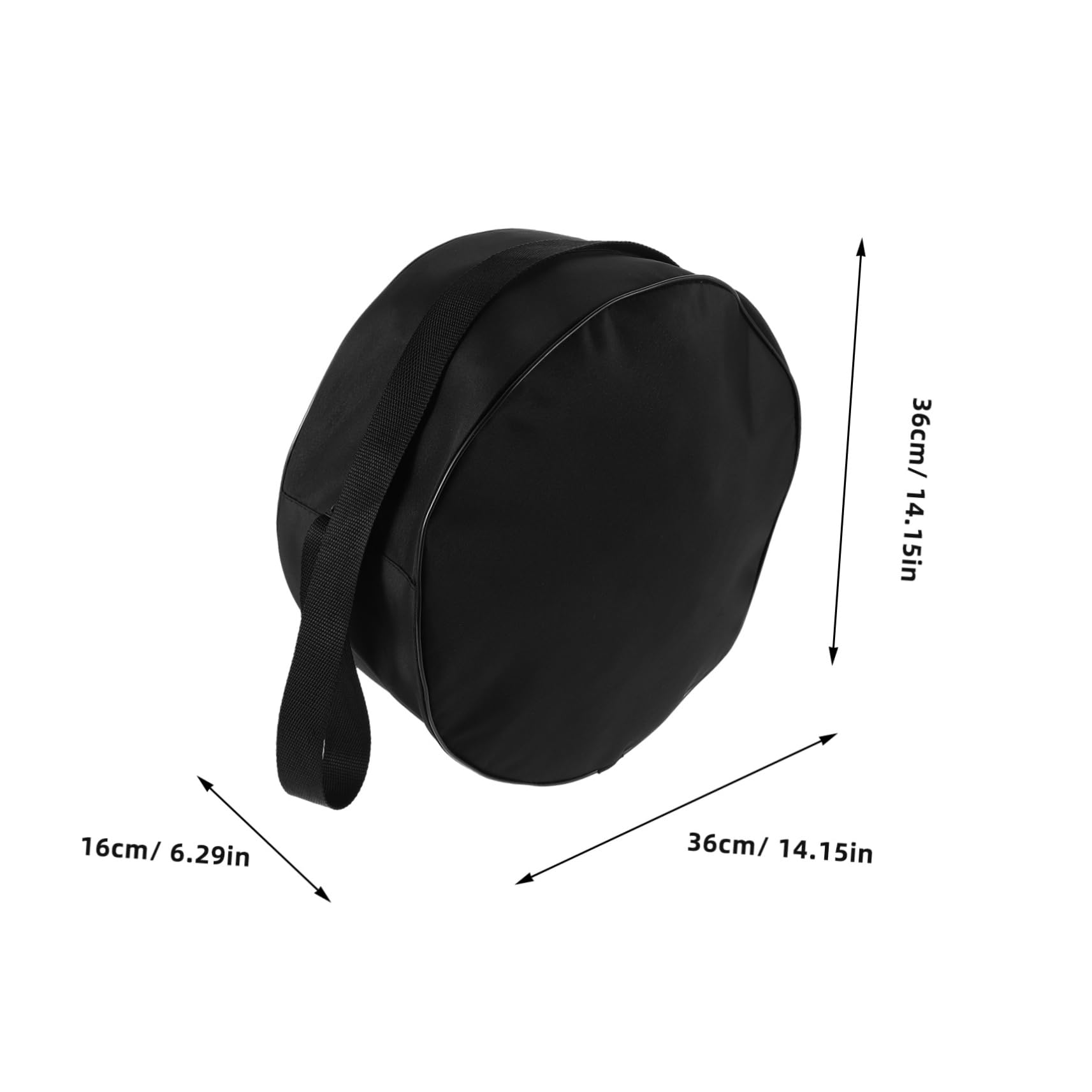 Happyyami Yoga Wheel Storage Bag Yoga Mat Carry Bag Gym Accessories for Women Polyester Black