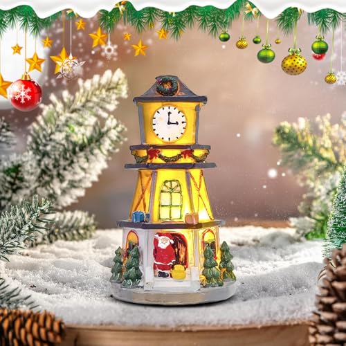 Mini escena LED de invierno para espacios pequeños sin cables 8