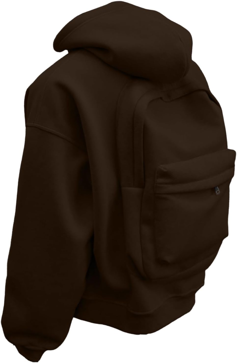 Men's Travel Hoodie Creative Hood Sweatshirt with Backpack Zipper Casual Campus Coat Lightweight Outfits - Image 5