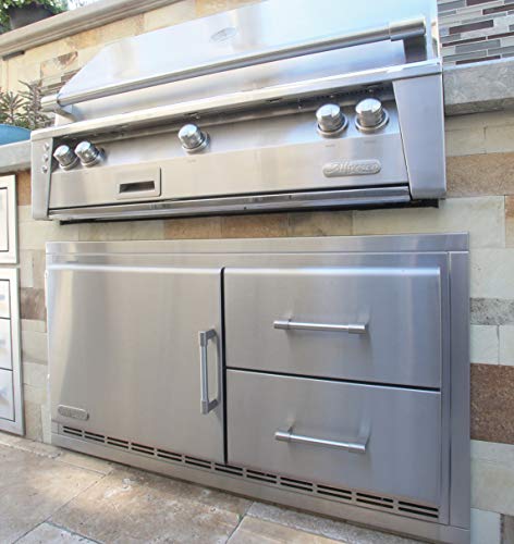 Alfresco ARXE-42 Built In Under Grill Refrigerator in Stainless