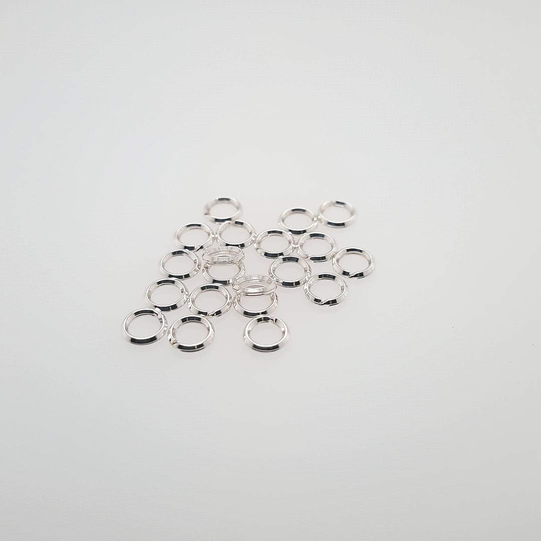 20pcs Sterling Silver Round Split Ring 5.2mm Heavy Weight Jump Ring Connector for Charms and Jewelry Finding by CRAFT WIRE - Image 8