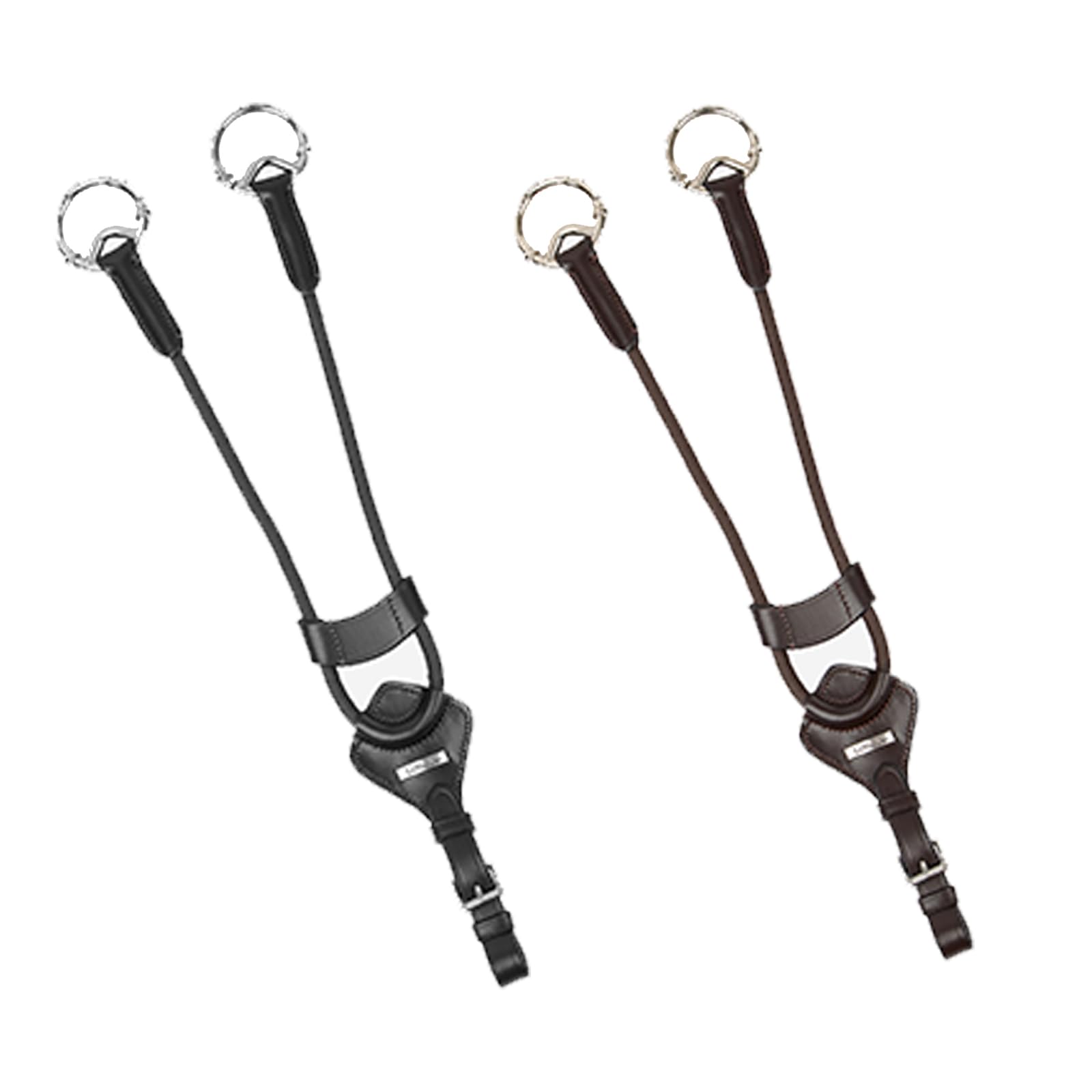LeMieux Elasticated Martingale Attachment - Brown/Silver Cob