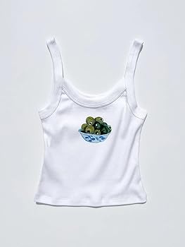 Women Vintage Graphic Tank Tops Causal Sleeveless 90s Retro