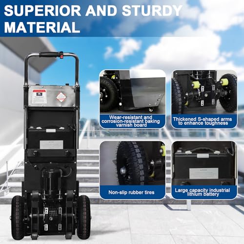 Carretilla eléctrica para escaleras 1200W capacidad 880 lb miniatura 3