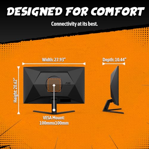 Image of AOC CQ32G4VE 32 inch Curved Ultra-Wide Gaming Monitor QHD 2560x1440, 1500R, 180Hz, 0.5ms MPRT, 2X Display Port, HDMI, HDR, Gaming Console Compatible, 3-Year Zero Dead Pixel Guarantee
