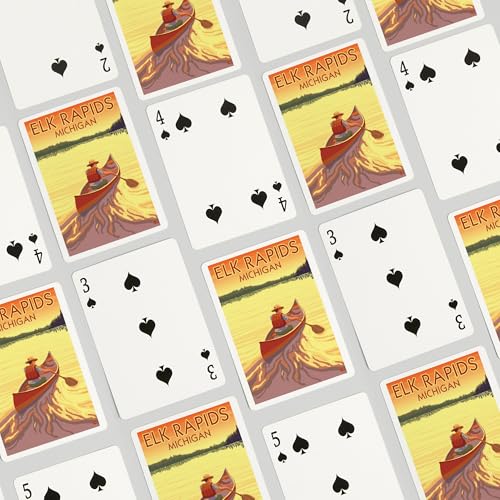 Baraja de póker Elk Rapids, Michigan, 52 cartas miniatura 4
