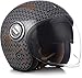 Produktbild SOXON® SP-888 Sir Night · Jet-Helm · Motorrad-Helm Roller-Helm Scooter-Helm Moped Mofa-Helm Chopper Retro Vespa Vintage Pilot · ECE 22.05 Sonnenvisier Schnellverschluss SlimShell Tasche L (59-60cm)