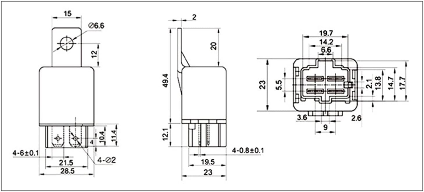 10pcs Car Relay Seal Waterproof Automotive 40A 12V/24V Copper Terminal Auto for Air Conditioner Repair Parts