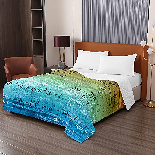 Colcha de verano verde retro de 180x220cm para cama de matrimonio 4